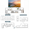 Free Combination TV Stand for TVs up to 65 Inches Media Entertainment Fnhucaxnlw