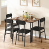 Dining Table Set with 2/4 Chairs, Modern Design for Kitchen, Home, Patio, Garden
