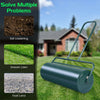 63L Steel Garden Lawn Roller Water Sand Filled Outdoor Grass Roller w/Drain Plug