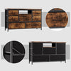 LED Chest of Drawers, 8 Drawer Dresser for Bedroom with Power Outlet