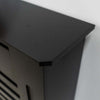RADIATOR COVER Wall Cabinet MDF Wood Black Horizontal Line Grill Shelf Cabinet