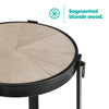 Coffee Side End Table Sofa Living Room Wooden Metal Bedside Furniture Round Tea