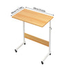 Height Adjustable Laptop Desk Mobile Bedside Table Overbed Computer Stand Office