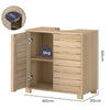Levede Bathroom Under Sink Cabinet Basin Storage Cupboard 2 Door Oak Vanity Unit
