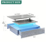 High Gloss LED Coffee Table With Storage Wooden 2 Drawer Living Room Furniture