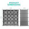 16 Interlocking Clear Plastic Shoe Storage Boxes Organiser Drawers Stackable UK