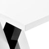 Axara High Gloss Bar Table Rectangular In White And Black