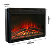 Electric Fireplace with Surround, LED Flame & Mood Light – Endeavour Harwood