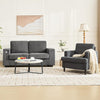 Modern Accent Chair Armchair for Living Room Office Upholstered Comfy Chair Grey