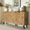 Sideboard with 2 Cupboards, 4 Door Storage Cabinet for Dining Room, Kitchen