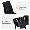 Dining Table & Chairs Set 4 Kitchen Table & Velvet Padded Chairs for Dining Room