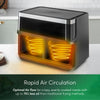 Emperial Dual Air Fryer 9L Double Basket Air Fryer 2400W Digital Touch Screen