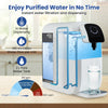 COSTWAY Countertop Reverse Osmosis Water Filter with UV Light-White