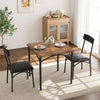 3-Piece Dining Table Set for 2 Compact Kitchen Table & Chairs Space Saving Squar