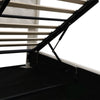 OTTOMAN STORAGE UPHOLSTERED KING BED FRAME WITH HEADBOARD STORAGE, LED & USB