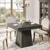 Square Dining Table for 4 People, 31.5inch Kitchen Wood Table Small Dinner Table