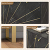 Sideboard Storage Cabinet, Modern Storage Cupboard with Adjustable Shelves and M