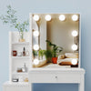 Dressing Table With Drawers LED Mirror Set Makeup Desk Vanity Table Bedroom UK