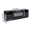 36" LED Fireplace Media Wall Fire & 70" TV Stand Freestanding Electric Heater