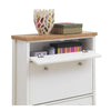Shoe Rack Storage Cabinet Wooden Stand Cupboard Unit 3 Drawer Organiser White