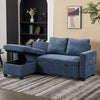 Reversible Sleeper Sectional Sofa Bed with Storage Pull-Out L Shape Chaise Couch