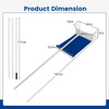 6M Aluminum Snow Roof Rake Snow Removal Tool Adjustable Widened Head Design