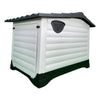HugglePets Plastic Dog Kennel Weatherproof Pet House In & Outdoor Animal Shelter