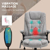 Office Chair w/ Heating Massage Points and Lumbar Support Grey