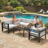 Garden Corner Sofa Set, Garden Furniture Set with Coffee Table