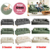 Modern 2/3 Seater Corduroy Sofa Bed with 2 Bolster Home Room Recliner Couch Sofa