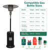 Dellonda 13kW Outdoor Gas Patio Heater for Commercial & Domestic Use - Black