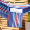 Hammock with Stand, Blue 1 Person Hammock with Adjustable Frame, VonHaus