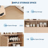 Storage Cabinet with Metal Leg Sideboard Buffet Living Room Entryway Hallway🔥