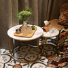 Nesting Coffee Tables Set of 2 Round Stacking Sofa Side Tables Bed/Living