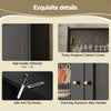 LED Kitchen Storage Cabinet 120x40x180cm with App Sync Lighting & 2 Drawers