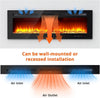 Electric Fireplace 183cm Freestanding/Wall Mounted/Recessed with Flame Effect