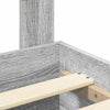 Bed Frame with Drawer Grey Sonoma 200 x 200 cm Engineered Wood