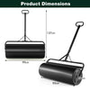 63L Water/Sand-Filled Sod Roller Metal Push Lawn Roller Tow-Behind Lawn Roller