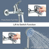 Chrome Luxury Bathroom Sink Bath Filler Tap Shower Mixer Taps with Hand Held Set