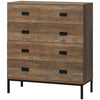 Chest of Drawers 4-Drawer Dresser Storage Cabinet W/ Handles Bedroom Living Room