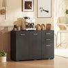 Modern Sideboard Kitchen Storage Cabinet, Black