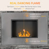 Wall Ethanol Fireplace, Bioethanol Heater Fire with 1.2L Tank, 3 Hours Burning