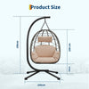 Rattan Egg Chair Swing Outdoor Garden Patio Hanging Wicker Hammock Pod Chair NEW