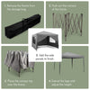 Pop Up Gazebo 3m x 3m - Garden Marquee Shelter Canopy with Sides, Grey