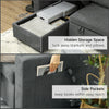 3 Seater L-Shape Pull Out Sofa Bed - Dark Grey Reversible Chaise Corner Couch