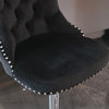 Velvet Swivel Bar Stools Set of 2 Swivel Kitchen Barstools Bar Chairs Grey Black
