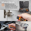 VonHaus Socket Set - 215 pcs Wrench Set and Screwdriver Bit Sets with Carry Case