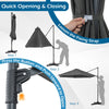 Large Offset Hanging Umbrella w/ 360° Rotation