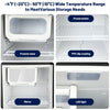 65L Built-In Refrigerator, Dual-Zone Compressor Fridge & Freezer Suitable for RV