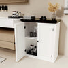 Sideboard, Rustic Storage Cabinet, Storage Cupboard with 2 Doors, Adjustable Zxp